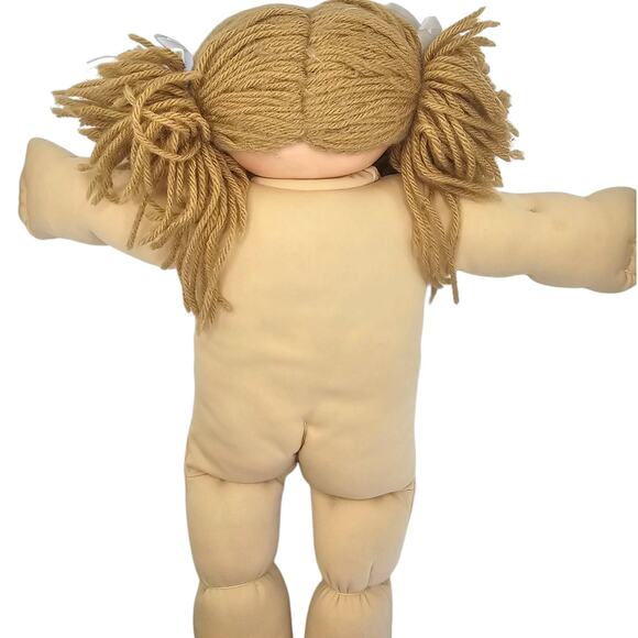 Vintage Girl Doll w/ Light Brown Blond Hair & Blue Eyes Toy - Picture 8 of 9